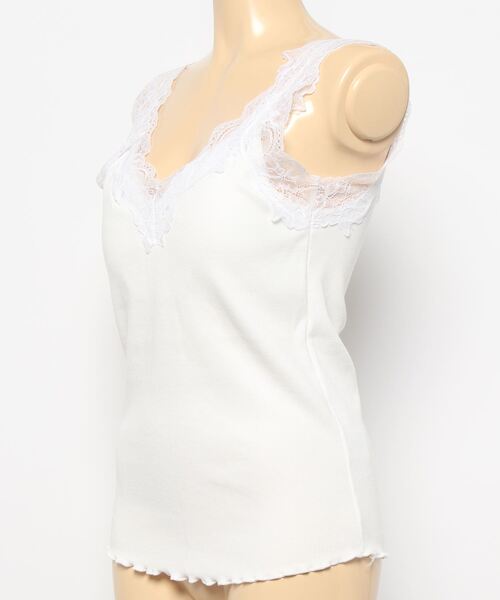 archives(アルシーヴ)の「レーステレコタンク(タンクトップ・レディース・ベージュ/ブラウン/グレイッシュベージュ/オフホワイト・MEDIUM)」の5枚目の写真