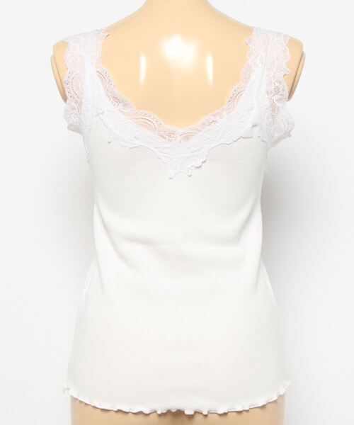 archives(アルシーヴ)の「レーステレコタンク(タンクトップ・レディース・ベージュ/ブラウン/グレイッシュベージュ/オフホワイト・MEDIUM)」の6枚目の写真