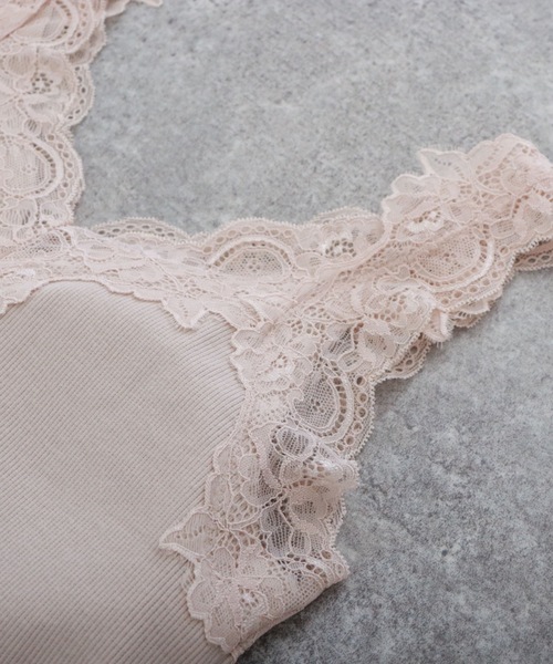 archives(アルシーヴ)の「レーステレコタンク(タンクトップ・レディース・ベージュ/ブラウン/グレイッシュベージュ/オフホワイト・MEDIUM)」の9枚目の写真