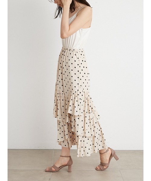 SNIDEL（スナイデル）の「ニットベスト×ボリュームスカートSETワンピース（ワンピース・レディース・ピンク/ライトグレー/オフホワイト・0/1）」の19枚目の写真