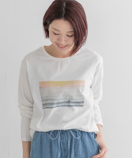 URBAN RESEARCH Sonny Label(アーバンリサーチサニーレーベル)の「ビーチサイドプリントTシャツ(Tシャツ/カットソー・レディース・その他1/その他2/その他3・FREE)」の3枚目の写真