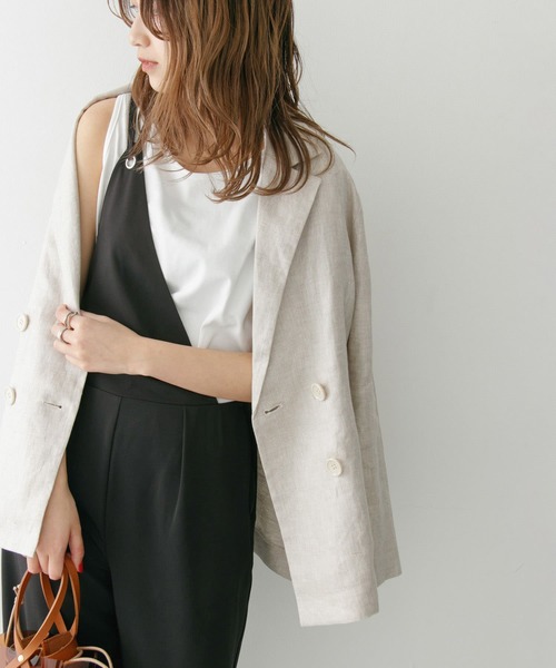 KBF+（ケービーエフプラス）の「KBF+　ワンショルオールインワン∴（つなぎ/オールインワン・レディース・ブラック/ベージュ・ONE）」の2枚目の写真