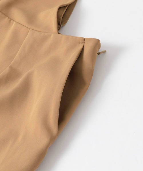 KBF+（ケービーエフプラス）の「KBF+　ワンショルオールインワン∴（つなぎ/オールインワン・レディース・ブラック/ベージュ・ONE）」の10枚目の写真