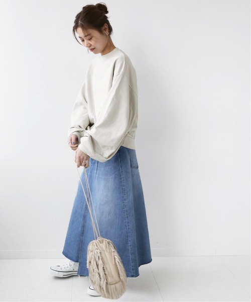 JOURNAL STANDARD relume（ジャーナルスタンダード　レリューム）の「【LA APPAREL 】*RELUME French Terry ドルマンプルオーバー◆（スウェット・レディース・ブラック系その他/ブルー系その他/ライトグレー/ホワイト系その他・FREE）」の18枚目の写真