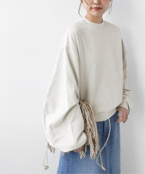 JOURNAL STANDARD relume（ジャーナルスタンダード　レリューム）の「【LA APPAREL 】*RELUME French Terry ドルマンプルオーバー◆（スウェット・レディース・ブラック系その他/ブルー系その他/ライトグレー/ホワイト系その他・FREE）」の11枚目の写真