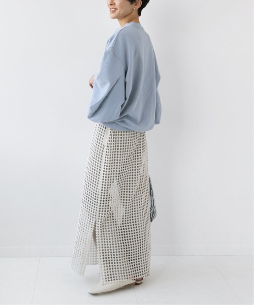 JOURNAL STANDARD relume（ジャーナルスタンダード　レリューム）の「【LA APPAREL 】*RELUME French Terry ドルマンプルオーバー◆（スウェット・レディース・ブラック系その他/ブルー系その他/ライトグレー/ホワイト系その他・FREE）」の12枚目の写真