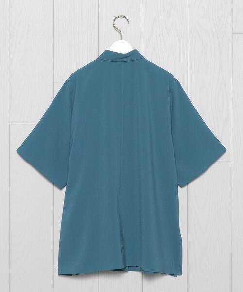 H　BEAUTY&YOUTH UNITED ARROWS（エイチビューティーアンドユースユナイテッドアローズ）の「＜H＞TWILL SHORT SLEEVE SHIRT/シャツ（シャツ/ブラウス・レディース・ブラック/ホワイト/コバルトブルー・FREE）」の11枚目の写真