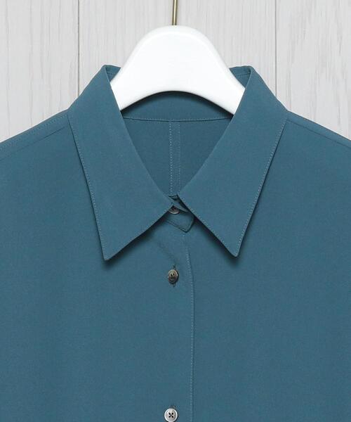 H　BEAUTY&YOUTH UNITED ARROWS（エイチビューティーアンドユースユナイテッドアローズ）の「＜H＞TWILL SHORT SLEEVE SHIRT/シャツ（シャツ/ブラウス・レディース・ブラック/ホワイト/コバルトブルー・FREE）」の18枚目の写真