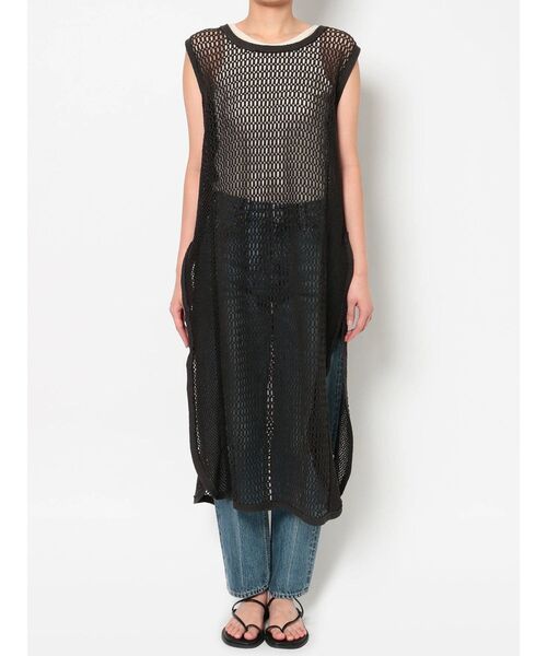 Ungrid(アングリッド)の「ノースリネットワンピース(ワンピース・レディース・チャコールグレー/アイボリー・FREE)」の11枚目の写真