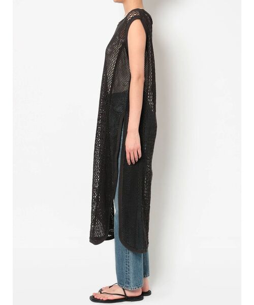 Ungrid(アングリッド)の「ノースリネットワンピース(ワンピース・レディース・チャコールグレー/アイボリー・FREE)」の14枚目の写真