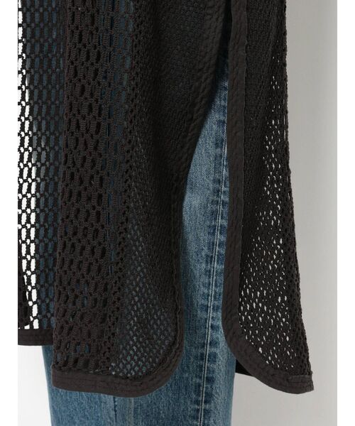 Ungrid(アングリッド)の「ノースリネットワンピース(ワンピース・レディース・チャコールグレー/アイボリー・FREE)」の6枚目の写真