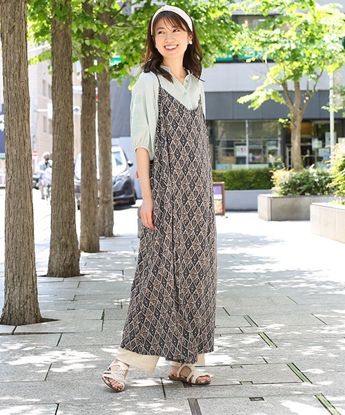 大きいサイズ ワンピース セール オリエンタル柄キャミワンピース ワンピース チチカカ チチカカ のファッション