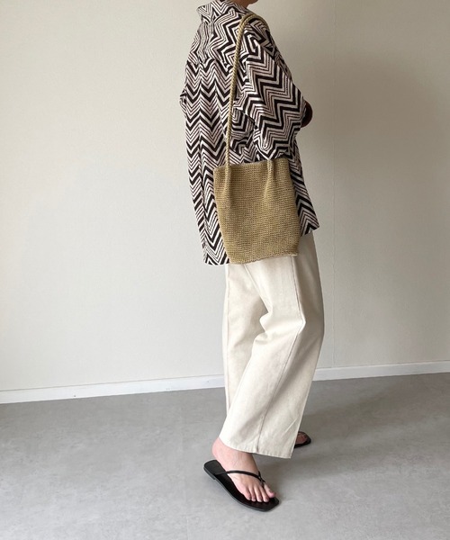 y/m by misato（イムバイミサト）の「リネンライクトラウザーパンツ（その他パンツ・レディース・ベージュ/オレンジ/アイボリー・FREE）」の13枚目の写真