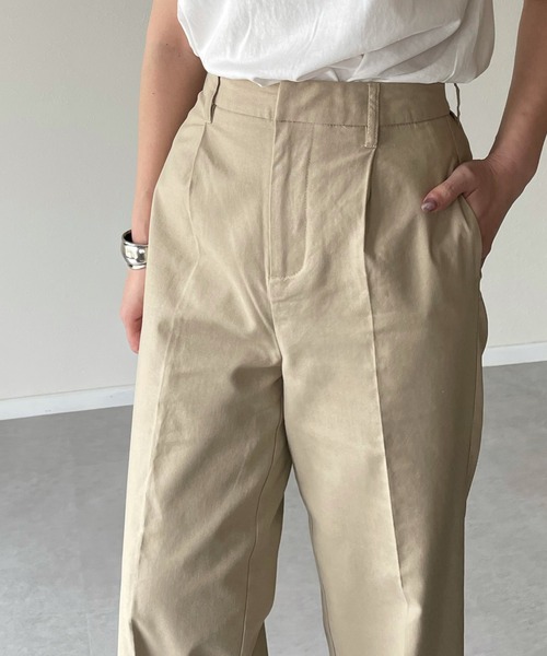 y/m by misato（イムバイミサト）の「リネンライクトラウザーパンツ（その他パンツ・レディース・ベージュ/オレンジ/アイボリー・FREE）」の16枚目の写真