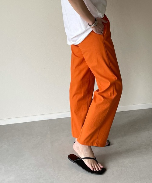 y/m by misato（イムバイミサト）の「リネンライクトラウザーパンツ（その他パンツ・レディース・ベージュ/オレンジ/アイボリー・FREE）」の11枚目の写真