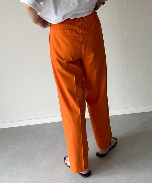 y/m by misato（イムバイミサト）の「リネンライクトラウザーパンツ（その他パンツ・レディース・ベージュ/オレンジ/アイボリー・FREE）」の15枚目の写真