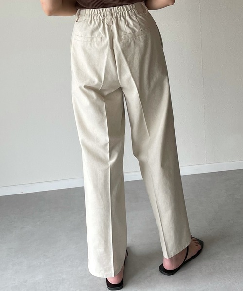 y/m by misato（イムバイミサト）の「リネンライクトラウザーパンツ（その他パンツ・レディース・ベージュ/オレンジ/アイボリー・FREE）」の21枚目の写真