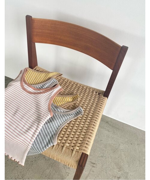 RAY CASSIN（レイカズン）の「ボーダーカラータンク（Tシャツ/カットソー・レディース・ライトグレー/ピンク/イエロー・FREE）」の20枚目の写真