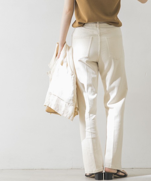 URBAN RESEARCH（アーバンリサーチ）の「ハイウエストストレートデニムパンツ（デニムパンツ・レディース・ライトブルー/インディゴブルー/アイボリー・38/36）」の7枚目の写真