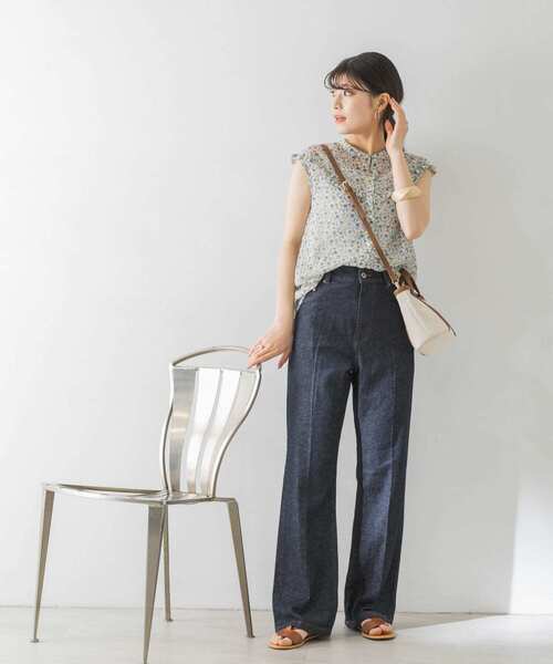 URBAN RESEARCH（アーバンリサーチ）の「ハイウエストストレートデニムパンツ（デニムパンツ・レディース・ライトブルー/インディゴブルー/アイボリー・38/36）」の15枚目の写真