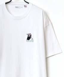 Uncle Beard ワンポイント サガラ 刺繍 USAコットン ビッグシルエット Tシャツ