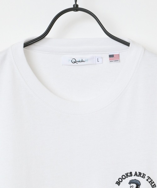 Lazar(ラザル)の「Uncle Beard ワンポイント サガラ 刺繍 USAコットン ビッグシルエット Tシャツ(Tシャツ/カットソー・メンズ・ホワイト/ブルー/グリーン/ライトグリーン/ホワイト系その他/スミクロ/ホワイト系その他2/ホワイト系その他3・M/L)」の10枚目の写真