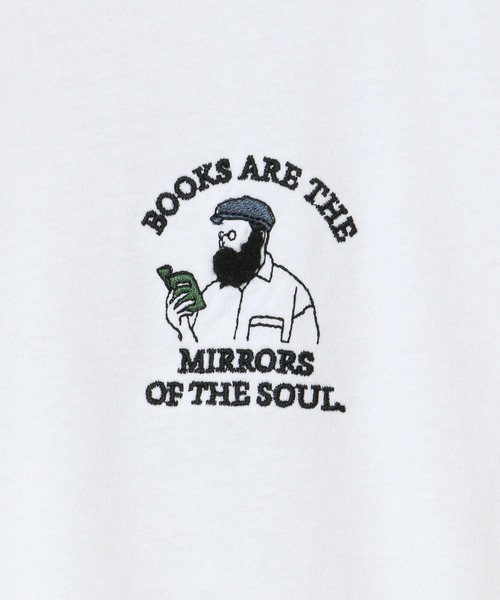 Lazar(ラザル)の「Uncle Beard ワンポイント サガラ 刺繍 USAコットン ビッグシルエット Tシャツ(Tシャツ/カットソー・メンズ・ホワイト/ブルー/グリーン/ライトグリーン/ホワイト系その他/スミクロ/ホワイト系その他2/ホワイト系その他3・M/L)」の19枚目の写真