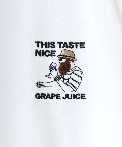 Lazar(ラザル)の「Uncle Beard ワンポイント サガラ 刺繍 USAコットン ビッグシルエット Tシャツ(Tシャツ/カットソー・メンズ・ホワイト/ブルー/グリーン/ライトグリーン/ホワイト系その他/スミクロ/ホワイト系その他2/ホワイト系その他3・M/L)」の15枚目の写真