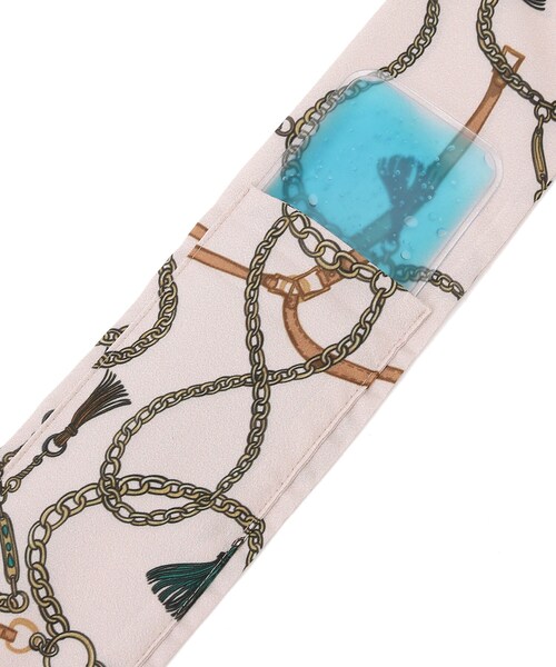 DRESKIP（ドレスキップ）の「◆【保冷剤付き】ひんやりスカーフ（バンダナ/スカーフ・レディース・ブラウン系1/ベージュ系/アイボリー系3/ベージュ系3/ネイビー系3・00）」の13枚目の写真