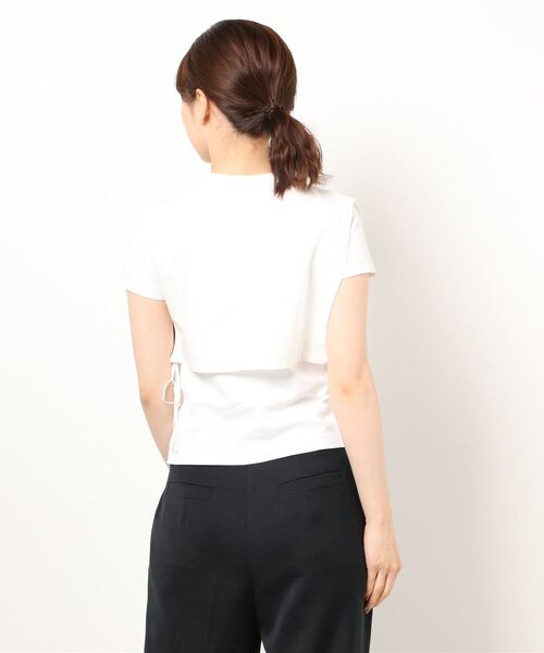 Kastane（カスタネ）の「コード刺繍フラップベスト（ベスト・レディース・ブラック/オフホワイト・FREE）」の3枚目の写真