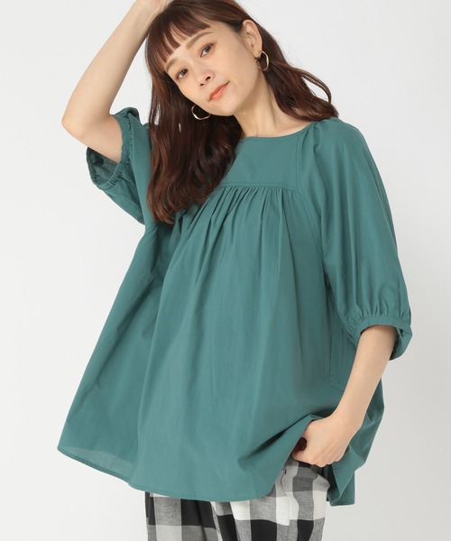 studio CLIP（スタディオクリップ）の「デザインカラーブラウス（シャツ/ブラウス・レディース・ホワイト/ピンク/グリーン/ラベンダー・FREE）」の7枚目の写真