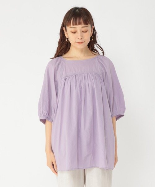 studio CLIP（スタディオクリップ）の「デザインカラーブラウス（シャツ/ブラウス・レディース・ホワイト/ピンク/グリーン/ラベンダー・FREE）」の22枚目の写真