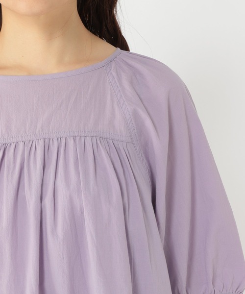 studio CLIP（スタディオクリップ）の「デザインカラーブラウス（シャツ/ブラウス・レディース・ホワイト/ピンク/グリーン/ラベンダー・FREE）」の5枚目の写真