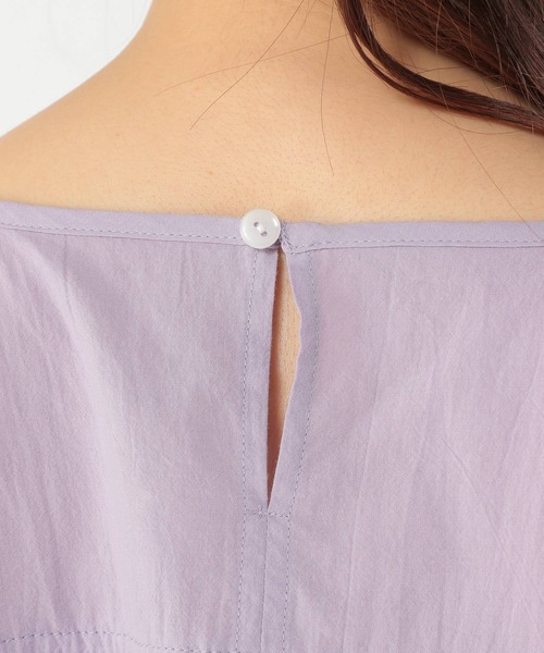 studio CLIP（スタディオクリップ）の「デザインカラーブラウス（シャツ/ブラウス・レディース・ホワイト/ピンク/グリーン/ラベンダー・FREE）」の13枚目の写真