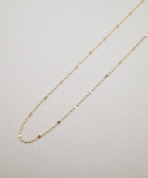 ISOLATION（アイソレーション）の「【ISOLATION / アイソレーション】K10YG Petal chain Necklace / ペタルチェーンネックレス（ネックレス・レディース・ゴールド・40cm）」の3枚目の写真