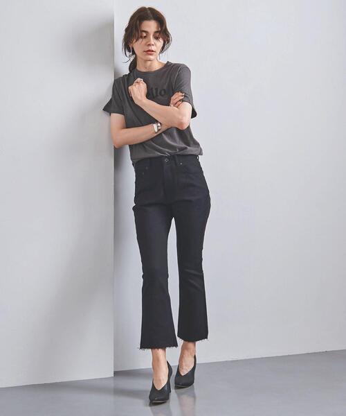 MADISON BLUE(マディソンブルー)の「<MADISON BLUE(マディソンブルー)>HELLO ロゴ Tシャツ 21AW ■■■(Tシャツ/カットソー・レディース・ホワイト/ダークグレー・1)」の4枚目の写真