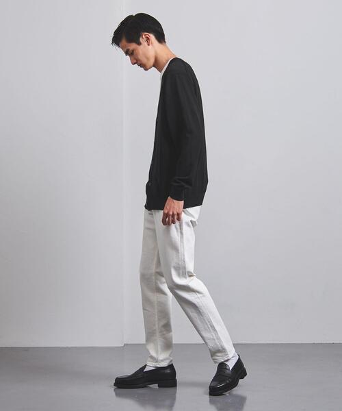 UNITED ARROWS(ユナイテッドアローズ)の「<UNITED ARROWS> ハイゲージ カーディガン†(カーディガン/ボレロ・メンズ・ダークグレー/ナチュラル/ブラック・M/XL/S/L)」の12枚目の写真