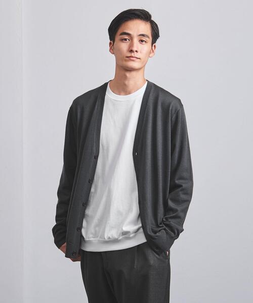 UNITED ARROWS(ユナイテッドアローズ)の「<UNITED ARROWS> ハイゲージ カーディガン†(カーディガン/ボレロ・メンズ・ダークグレー/ナチュラル/ブラック・M/XL/S/L)」の10枚目の写真