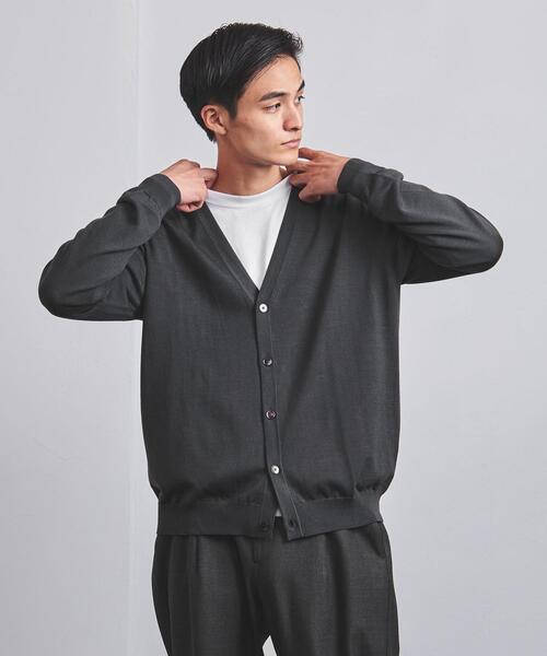 UNITED ARROWS(ユナイテッドアローズ)の「<UNITED ARROWS> ハイゲージ カーディガン†(カーディガン/ボレロ・メンズ・ダークグレー/ナチュラル/ブラック・M/XL/S/L)」の18枚目の写真
