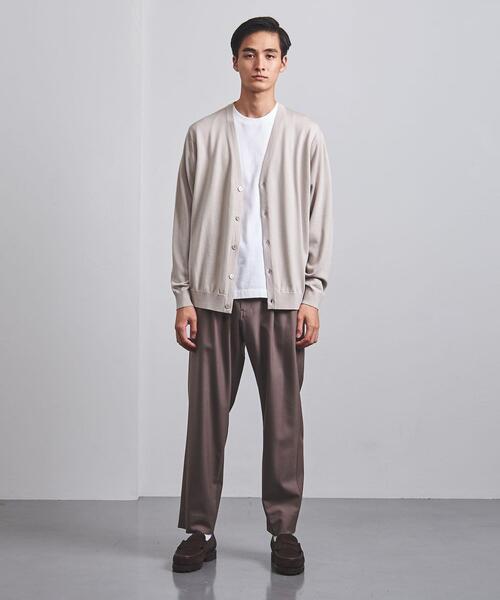 UNITED ARROWS(ユナイテッドアローズ)の「<UNITED ARROWS> ハイゲージ カーディガン†(カーディガン/ボレロ・メンズ・ダークグレー/ナチュラル/ブラック・M/XL/S/L)」の22枚目の写真
