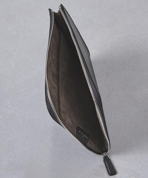 UNITED ARROWS(ユナイテッドアローズ)の「<UNITED ARROWS> マイクロファイバー コンビ クラッチバッグ†(クラッチバッグ・メンズ・ブラック/オリーブ・FREE)」の6枚目の写真