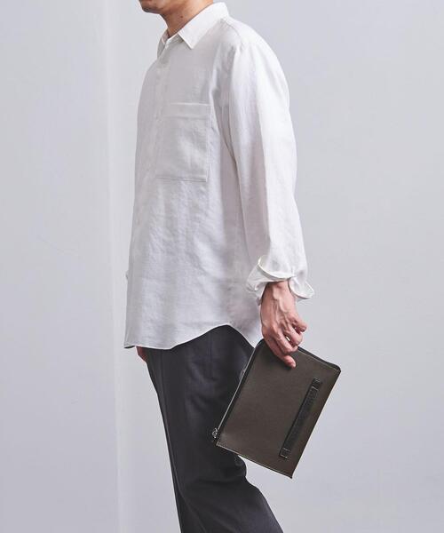 UNITED ARROWS(ユナイテッドアローズ)の「<UNITED ARROWS> マイクロファイバー コンビ クラッチバッグ†(クラッチバッグ・メンズ・ブラック/オリーブ・FREE)」の9枚目の写真