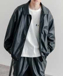 epnok | シンセティックレザーショートブルゾン(ブルゾン)