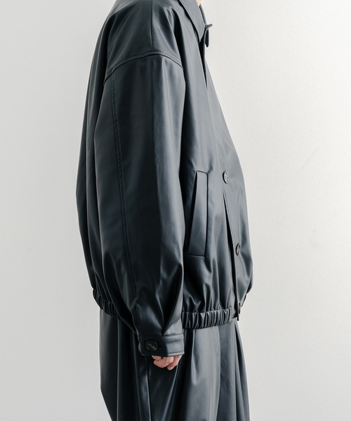 epnok(エプノック)の「シンセティックレザーショートブルゾン(ブルゾン・メンズ・ブラック・SMALL/MEDIUM/LARGE)」の18枚目の写真