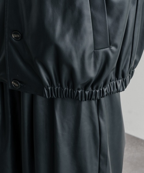 epnok(エプノック)の「シンセティックレザーショートブルゾン(ブルゾン・メンズ・ブラック・SMALL/MEDIUM/LARGE)」の20枚目の写真