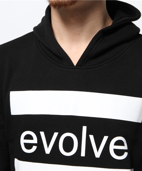 VENCEEXCHANGE（ヴァンスエクスチェンジ）の「ｳﾗｹevolveﾊﾟｰｶｰPO                （パーカー・メンズ・グレー/ブラック・SMALL/LARGE/MEDIUM）」の3枚目の写真