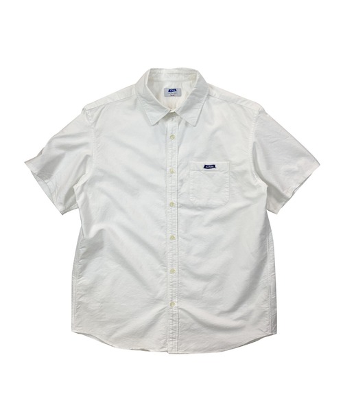 PARKS TOKYO SELECT(パークストウキョウセレクト)の「<AWM> OXFORD REGULAR COLLAR H/S SHIRT(シャツ/ブラウス・メンズ・ホワイト/ネイビー・MEDIUM/LARGE)」の1枚目の写真