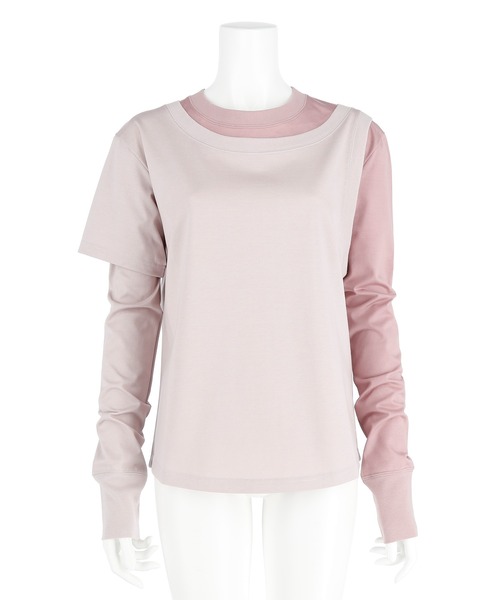 G.V.G.V.（ジーヴィージーヴィー）の「REDYING DOUBLE BODY L/S TEE（Tシャツ/カットソー・レディース・ライトパープル/ワイン・ONE SIZE）」の13枚目の写真