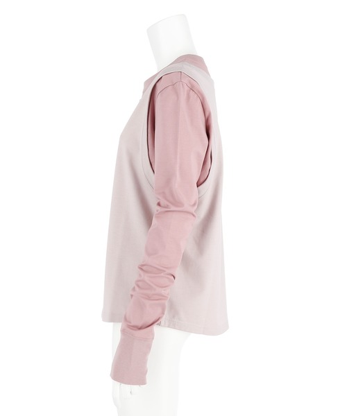 G.V.G.V.（ジーヴィージーヴィー）の「REDYING DOUBLE BODY L/S TEE（Tシャツ/カットソー・レディース・ライトパープル/ワイン・ONE SIZE）」の3枚目の写真