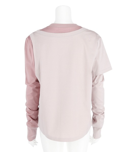 G.V.G.V.（ジーヴィージーヴィー）の「REDYING DOUBLE BODY L/S TEE（Tシャツ/カットソー・レディース・ライトパープル/ワイン・ONE SIZE）」の15枚目の写真